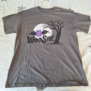 Worcester Red Sox WooSox Halloween Gray T-Shirt Men's Size‎ Unknown See Pictures